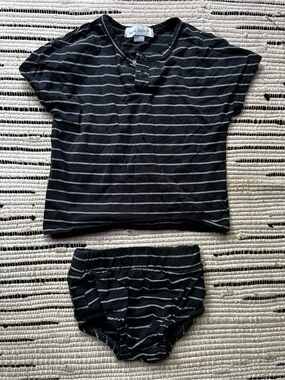 Oona Baby Boy Blue/White Striped Set 18-24M